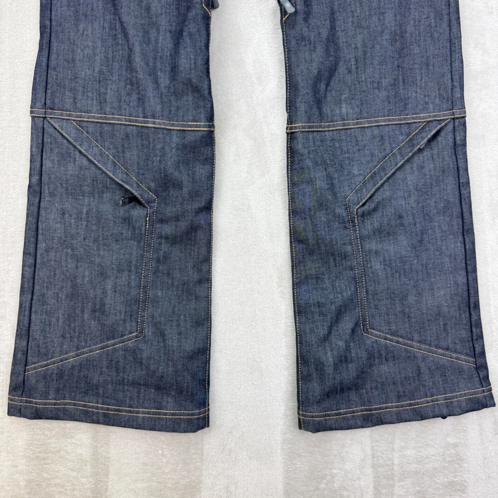 Athleta Denim Snow Pants Womens 0 Blue Flare Ski Snowboard Winter Hiking 2011
